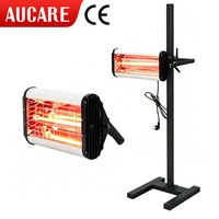 Lámpara de Curado de Pintura Infrarroja AUCARE de 1100W, Aleación de Aluminio, CA 220-240V, Área de Curado de 650x500mm, Temporizador de 0-60min, para Automóviles