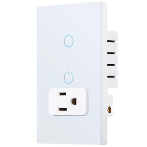 Thông minh <span class=keywords><strong>wifi</strong></span> <span class=keywords><strong>Wifi</strong></span> tường chuyển đổi với ổ cắm cảm ứng Bảng điều chỉnh Glass hoạt động Alexa Google ứng dụng nhà bằng giọng nói kiểm soát - Product Image 3