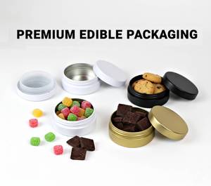 Trung Quốc Nhà Máy Tùy Chỉnh Kín <span class=keywords><strong>Tin</strong></span> Bao Bì Sang Trọng Truyền Cookie Hộp Thiếc Lật Top Ăn Được Gummy Hộp Thiếc Cho Sôcôla - Product Image 4