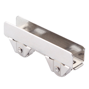 Double Wheel H Wheel Glass Pulley 6 Mm Nickel Plated For Cabinet Door <b>Sliding</b> - Product Image 2