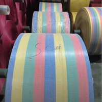 Sac tubulaire en polypropylène (PP) tissé économique en rouleau, certifié ISO9001, taille et couleur personnalisées, pour emballage agricole