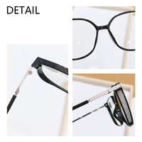 Lunettes d'ordinateur anti-lumière bleue Everglint OEM légères, élégantes, à monture intégrale, avec verres TAC, cadre PC noir pailleté, pour la protection des yeux