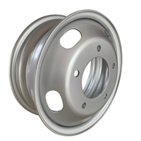 Jantes en acier de camion léger 16x5.5 personnalisées Roues de camion de 5.5x16 pouces pour pneus 650R16 700R16 750R16
