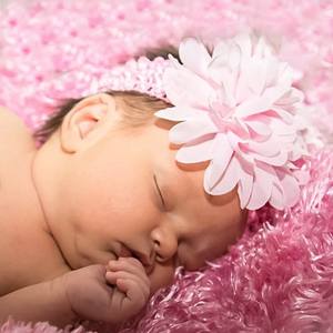 Aksesoris Rambut Bayi Bunga Chiffon Nilon Elastis untuk Fontanelle Ramah Lingkungan Dapat Dicuci - Product Image 1