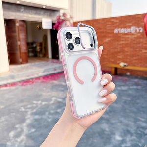 <span class=keywords><strong>Coque</strong></span> Magnétique Transparente avec Support Métallique pour Appareil Photo pour <span class=keywords><strong>iPhone</strong></span> 17 <span class=keywords><strong>Pro</strong></span> <span class=keywords><strong>Max</strong></span> <span class=keywords><strong>14</strong></span> 15 16 18 <span class=keywords><strong>Pro</strong></span> <span class=keywords><strong>Max</strong></span> – <span class=keywords><strong>Protection</strong></span> Antichoc Claire - Product Image 5