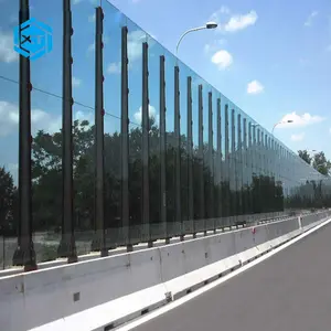 Verre organique de bruit d'autoroute pour murs de salle de bains feuille de panneau de barrière sonore en acrylique