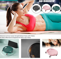 Offre Spéciale : Rouleau d'Exercice Abdominal Mobile à 4 Roues Amovibles – Équipement de Fitness à Domicile