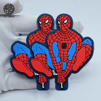 YC Logo personnalisé imprimé écologique thermocollant PVC étiquette personnalisée 3D caoutchouc Patch jouet dessin animé vêtement Patch