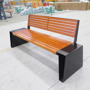 Bancas de Exterior Personalizadas y Bancas de Madera <span class=keywords><strong>para</strong></span> Parques, Diseño Moderno <span class=keywords><strong>para</strong></span> Jardín, Entrada, Patio, Resistentes al Óxido y al Agua - Product Image 4