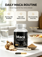 En stock Capsules de racine de Maca K-green pour femmes Vitamines extra-fortes 100 mg pour adultes 2 capsules par jour