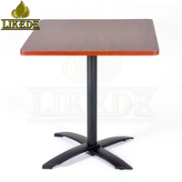 Table pliante en aluminium au design moderne réglable pour les restaurants, les cafés, les hôtels, les écoles, le salon extérieur ou les hôpitaux