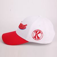 Gorra de béisbol deportiva de algodón con estructura de estilo de Marco personalizado de 6 paneles, gorras para hombre, gorras de dos tonos con logotipo bordado en relieve 3D