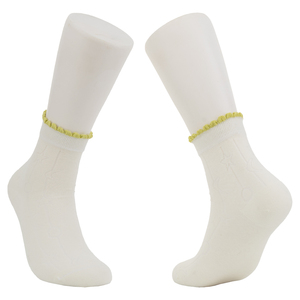 मध्यम दर्जे के पर्यावरण के अनुकूल कपास डिस्पोजेबल बुना हुआ क्रू स्टॉक सफेद गुलाबी विरोधी dvt लोगो बॉडी शरद ऋतु निर्यात - Product Image 2