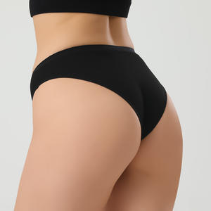 Braguitas de Bikini de Algodón Peinado, Talla Grande 40, Cómodas, Transpirables, Sin Costuras, Color Sólido, de Talle Bajo, Tejidas, para Mujer, 2024 - Product Image 5
