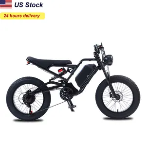 Bicicleta eléctrica de montaña para adultos con suspensión completa e Offroad Stealth bomber motocicletas todoterreno 48V 1000W 1500W 2000W motos de Cross eléctricas