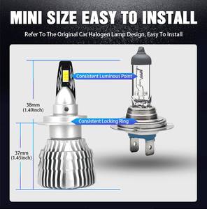 Bombillas de faro LED Mi6 brillantes 130W 30000LM Bombilla de luz de coche H11 H7 Led 9006 Canbus Accesorios para automóviles Luces Focos 9005 H4 Led Headl - Product Image 3