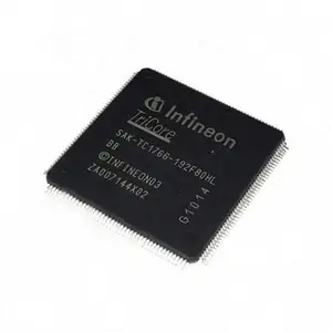 ไอซีชิป Sak-Tc1766-192 ไมโครคอนโทรลเลอร์ 32 บิต Tc17xx ไตรคอร์ Ng Risc หน่วยความจำแฟลช 1536Kb หน่วยความจำ Sram 108Kb 176 ขา Lqfp T/R ไอซีชิป Sak-Tc1766-192F80hl - Product Image 1
