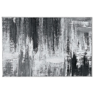 พรมแคชเมียร์เนื้อดี รูปทรงสี่เหลี่ยมผืนผ้า ลายนามธรรม กันคราบสกปรก สำหรับห้องนั่งเล่น ความหนาปานกลาง ใยโพลีเอสเตอร์ - Product Image 2