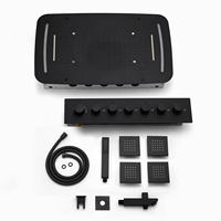 Ensemble de douche thermostatique intelligent à LED 6 fonctions pour salle de bain moderne, avec jets de massage cascade et douchette à main, système SPA