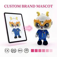 Peluche en coton personnalisée OEM ODM, Mascotte Dragon, avec tenue brodée, Jouet en peluche pour enfants, Personnalisation d'entreprise