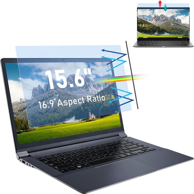 Factory 15.6 Inch Matte Anti-Glare Laptop Screen Protector Anti-Blue Light Filter for 15.6 Inch Macbook PET Material