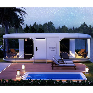 Style européen 40ft Steel Space Capsule Garden House Hotels Resorts Containers for Hotel Application Office or Camping Site Utilisation - Product Image 2