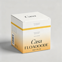 Boîte en carton blanc avec laminage brillant de luxe, production en 72h, emballage biodégradable pour soins de la peau