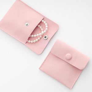 Wholesale Bracelet Jewelry Pouch Bulk Packaging Bags Small <b>Gift</b> Pouches Mini <b>Envelope</b> Style Drawstring Sealed Screen Printed - Product Image 6