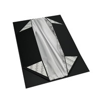 Boîte cadeau en carton noir de luxe, grande taille, avec logo personnalisé, pour veste