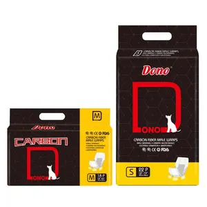 Donuts − couches jetables pour chiens, en carbone, de taille M, meilleurs enveloppes, en vrac, entraînement, couches urines pour animaux de compagnie, pour la chaleur ou la odeur, sans fuite - Product Image 1