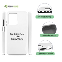 Prosub pour Redmi Note 11 12 Pro coque de téléphone à sublimation vierge enduite 3D