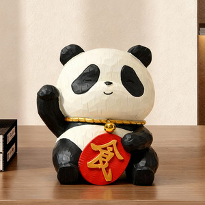 Panda Resin Ornament Craft Animal Shape Home Decoration Artistic Desktop Decor For Living Room And Gift - Product Image 3