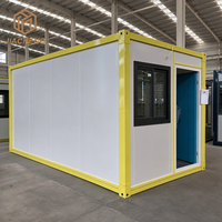 Unité de dortoir préfabriquée portable 5800 x 2480 x 2520 mm pour 3 personnes, installation en 10 minutes, avec conteneur pliable 40HQ pour 10-12 unités