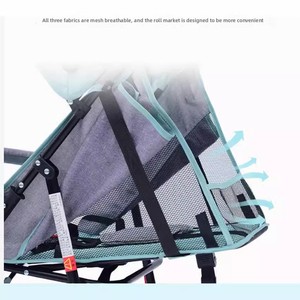 Poussette bébé pliable légère multifonctionnelle avec position assise et allongée, capote réversible pour nourrisson et tout-petit - Product Image 2