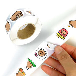 Rouleau d'étiquettes en vinyle imperméable auto-adhésif personnalisé, autocollants de récompense pour enfants, autocollants de félicitations pour les bougies, motifs d'animaux, bonne œuvre, excellent travail - Product Image 4