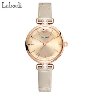 Reloj de Cuarzo de Lujo para Mujer, Correa de Cuero Cuadrada, Estilo Ejecutivo, Esfera Simple con Manecillas, Cristal de Acero Inoxidable Personalizado - Product Image 3