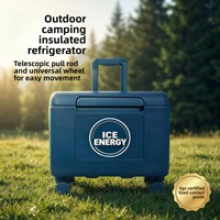 Glacière isotherme portable en alliage aluminium-magnésium avec roues universelles pour camping et pique-nique en extérieur, style européen et américain