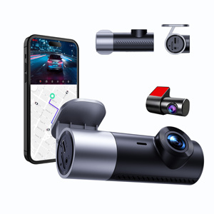 Cámara para Auto con Control por Aplicación WIFI, Grabador de Conducción HD 1080P, Monitor de Estacionamiento 24 Horas, Cámara Delantera y Trasera Dual con Memoria de 128G - Product Image 1