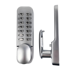 Outdoor Iron Aluminum <strong>Door</strong> Lock Keyless Digital Push Button Keyless Mechanical Lock Chrome <strong>Knob</strong> Lock - Product Image 4