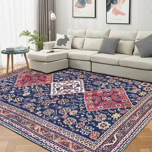두꺼운 터키 카펫 대형 빈티지 페르시아 지역 깔개 맞춤형 바닥 매트 깔개 패드가있는 카펫 및 깔개