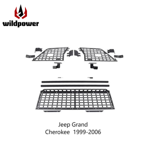 Pour <span class=keywords><strong>Jeep</strong></span> <span class=keywords><strong>Grand</strong></span> <span class=keywords><strong>Cherokee</strong></span> 1999-2006 Organiseur de coffre arrière, étagère <span class=keywords><strong>centrale</strong></span>, panneau latéral + kit de panneau MOLLE pour étagère <span class=keywords><strong>centrale</strong></span> - Product Image 1