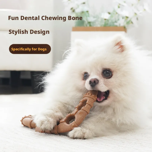 Zturn Bestseller Knochenförmiges Hundekauknochen Langlebiges Zahnpflegespielzeug für Kleine und Mittelgroße Hunde - Product Image 3