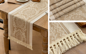 Mùa hè Anne của bán buôn tối giản ăn Khăn trải bàn thanh lịch Hình Học bảng <span class=keywords><strong>Runner</strong></span> - Product Image 2