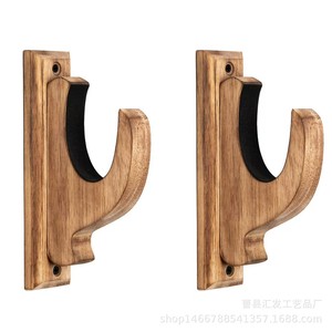 Support mural en bois pour armes à feu, organisateur de rangement pour fusils et carabines, durable, multi-usages, pour la maison - Product Image 3