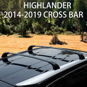 JOESHIER Professional Car Roof Rack Cross Bars for 2014-2019 Toyota Highlander 4x4 Aluminum Alloy <b>Lockable</b> Black 75KG Load - Product Image 2