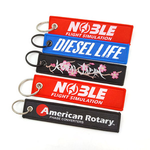 Llavero Jet Tag Personalizado de Doble Cara con Logotipo Grabado, Llavero Bordado, Etiqueta Tejida, Llaveros de Tela en Blanco, Llavero Jet Tag, Mosquetones - Product Image 6