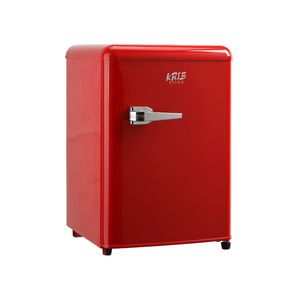 Rouge Bleu <span class=keywords><strong>Jaune</strong></span> Coloré 55L Porte Unique Mini Réfrigérateur Bière Boisson Congélateur Boîte Ménage Compact Rétro Réfrigérateur - Product Image 4