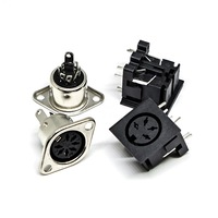 Mini prise ronde Din Jack Pcb montage sur panneau 3pin 4pin 5Pin 6Pin 7pin 8Pin mâle femelle Midi Port Din connecteur