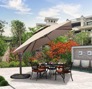 Paraguas cuadrado grande de Uplion 10FT Roma, sombrilla de aluminio para exteriores, paraguas voladizo impermeable para <span class=keywords><strong>Patio</strong></span> - Product Image 2