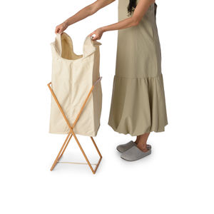 Fabricant de gros Panier à linge pliable avec doublure Top Sale Panier à linge pliable en bambou - Product Image 5